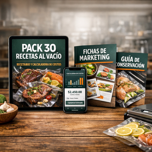 30 recetas al vacío probadas, con ficha de venta incluida